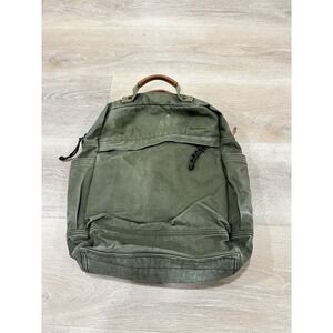 Vintage Gootium Backpack Green Canvas Travel/Hiking Casual Zipper Bag